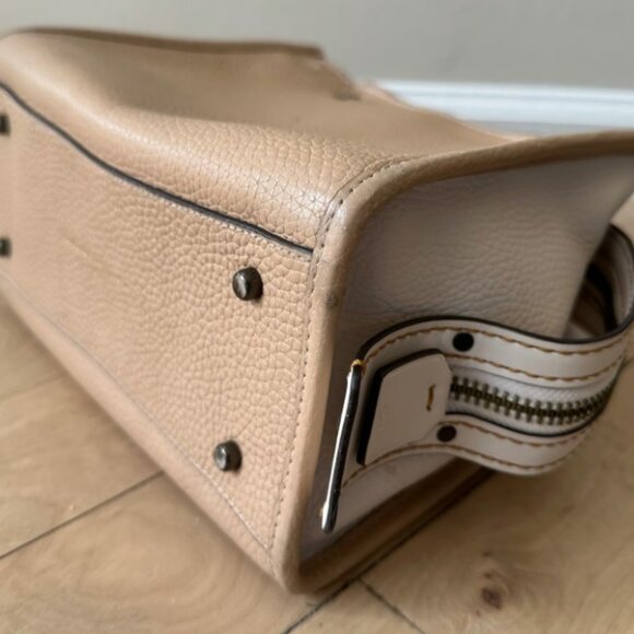 COACH 1941 ROGUE 25 BEECHWOOD COLOR BLOCK GLOVETANNED LEATHER SATCHEL BAG $595 - Picture 7 of 14